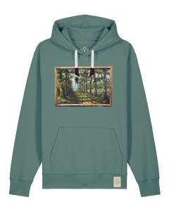 bio-unisex-medium fit-hoodie-wandertag-stsu177-blautanne-weiße kordel-front