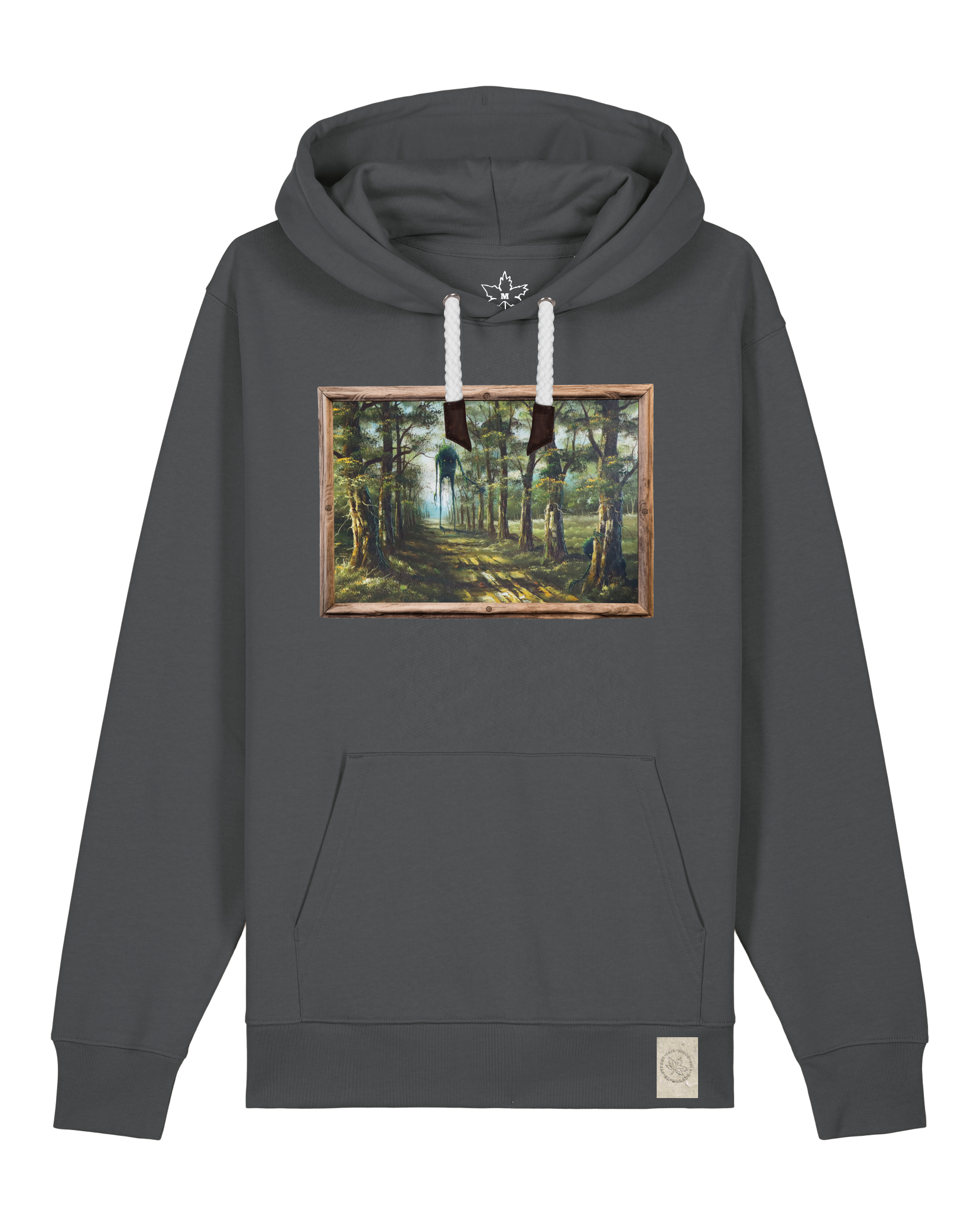 bio-unisex-medium fit-hoodie-wandertag-stsu177-eisen-weiße kordel-front