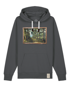 bio-unisex-medium fit-hoodie-wandertag-stsu177-eisen-weiße kordel-front