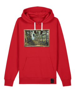 bio-unisex-medium fit-hoodie-wandertag-stsu177-erdbeere-weiße kordel-front