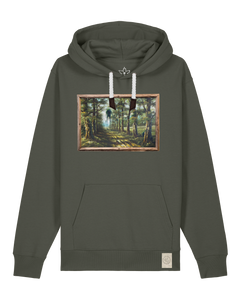 bio-unisex-medium fit-hoodie-wandertag-stsu177-grunkohl-weiße kordel-front