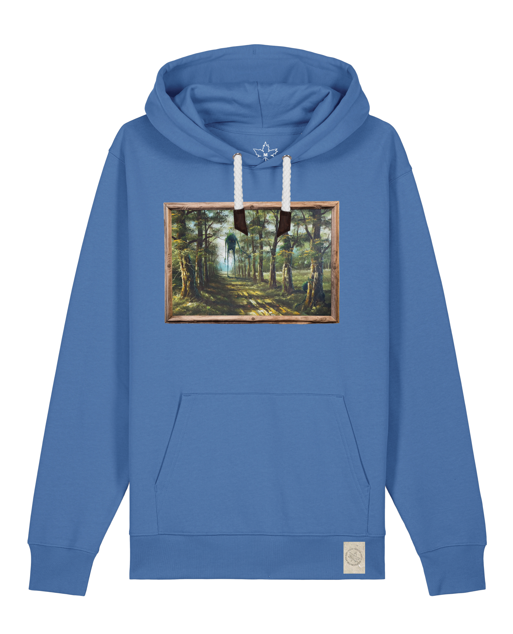 bio-unisex-medium fit-hoodie-wandertag-stsu177-hortensie-weiße kordel-front