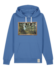 bio-unisex-medium fit-hoodie-wandertag-stsu177-hortensie-weiße kordel-front
