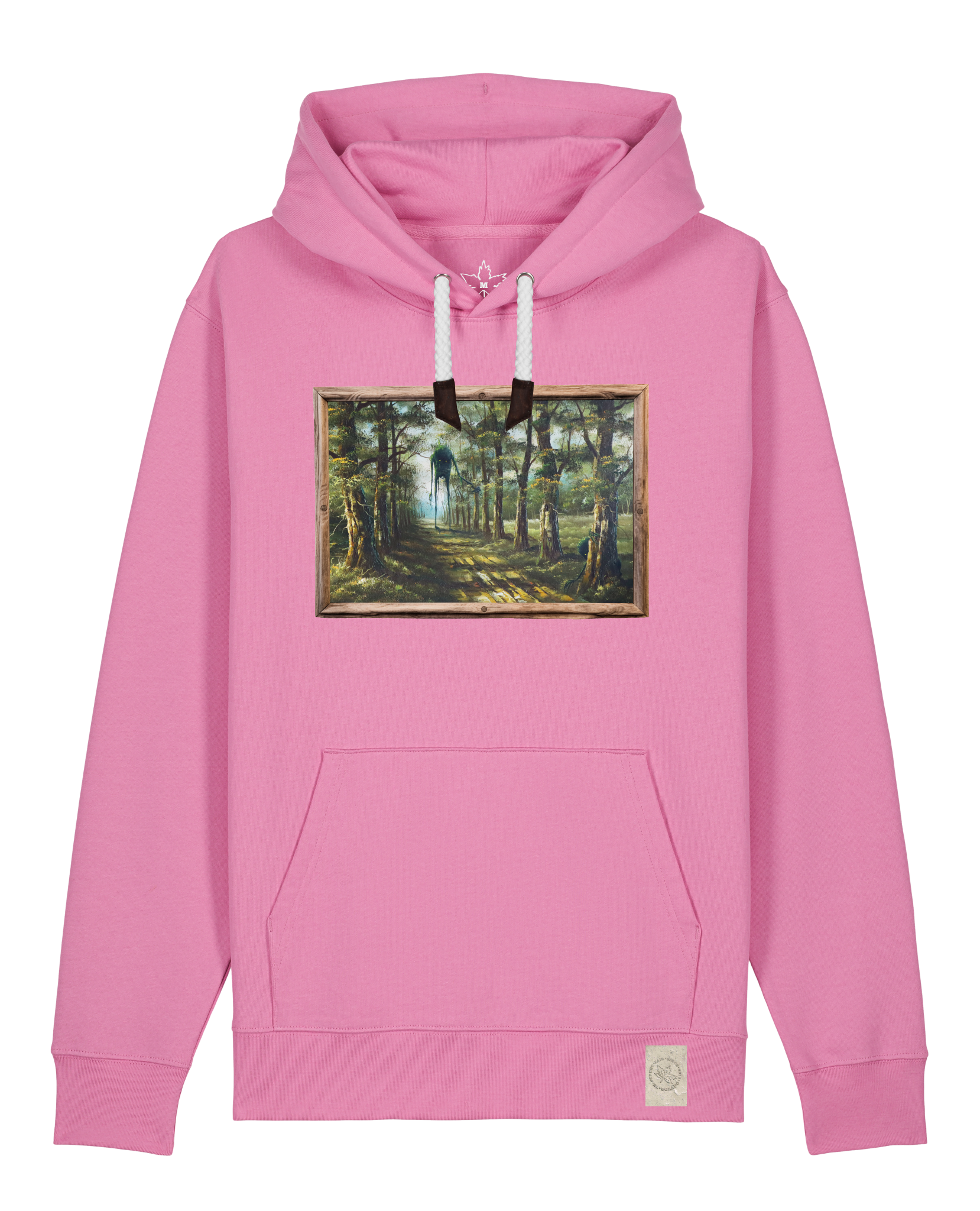 bio-unisex-medium fit-hoodie-wandertag-stsu177-kaugummi-weiße kordel-front