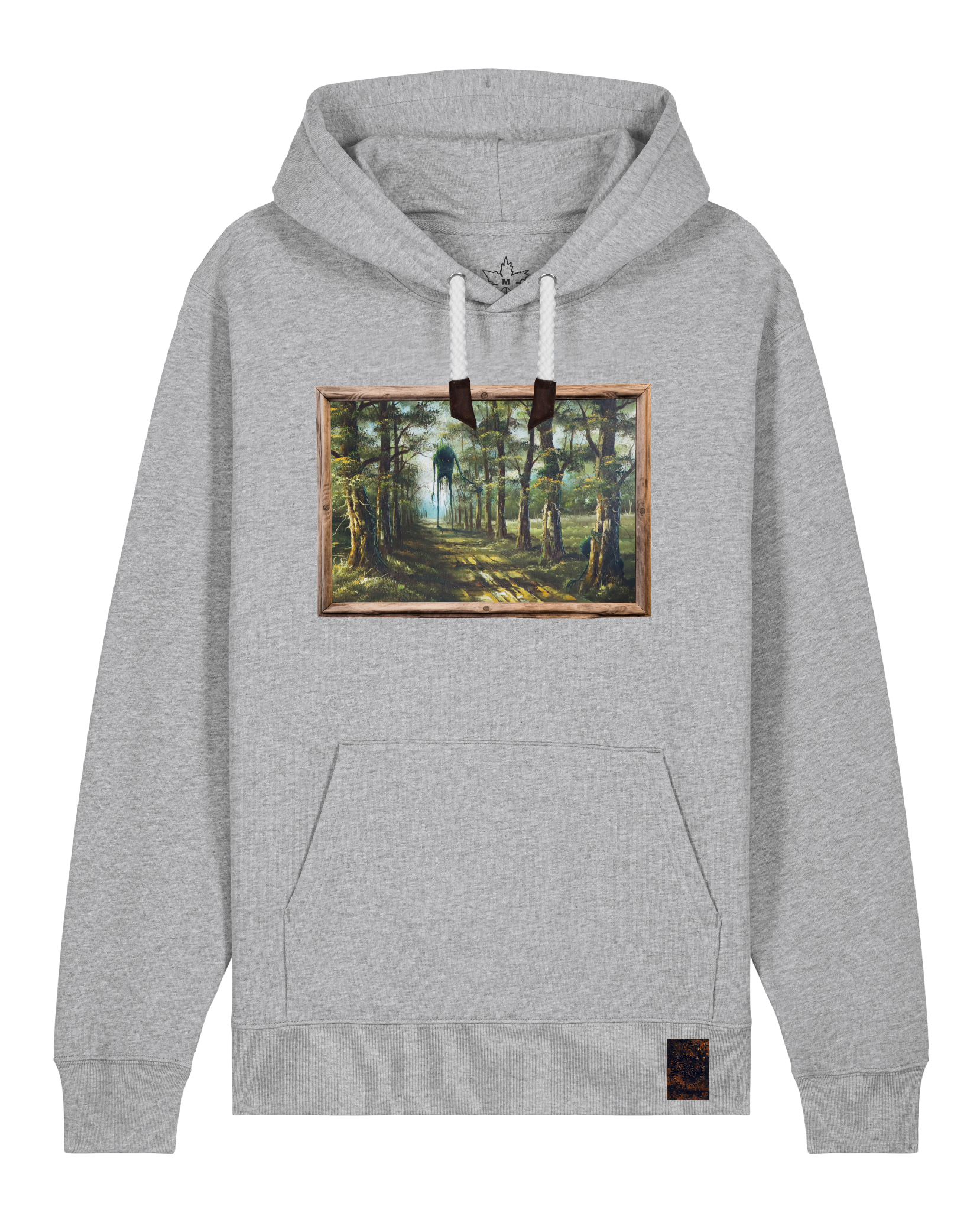 bio-unisex-medium fit-hoodie-wandertag-stsu177-mausgrau-weiße kordel-front
