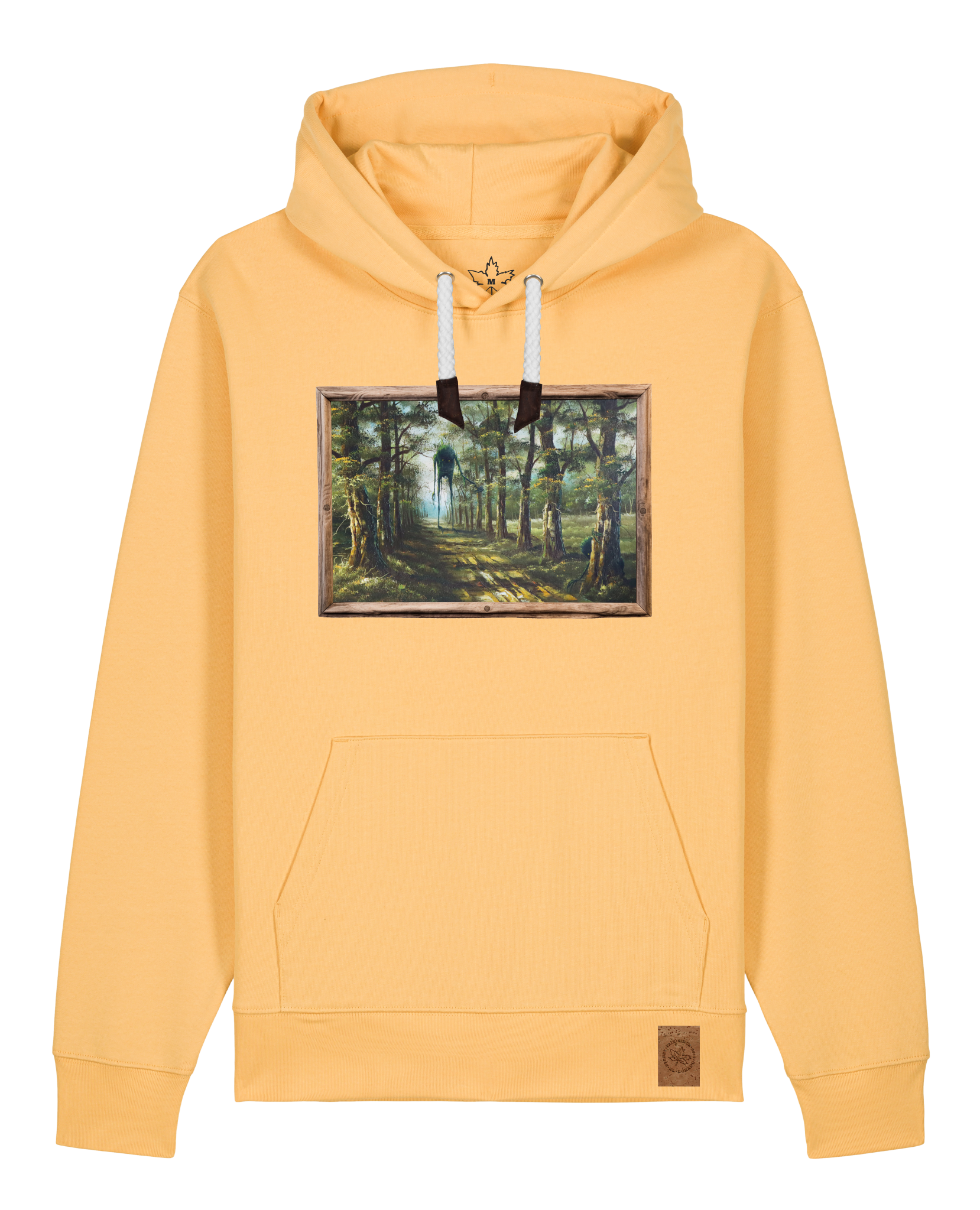 bio-unisex-medium fit-hoodie-wandertag-stsu177-senfkorn-weiße kordel-front