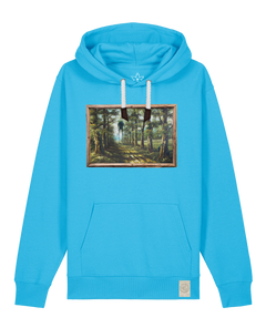 bio-unisex-medium fit-hoodie-wandertag-stsu177-wasserblau-weiße kordel-front