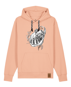 bio-unisex-medium fit-hoodie-waschbärchen-stsu177-agyptische keramik-sw kordel-front