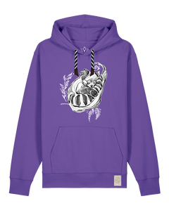 bio-unisex-medium fit-hoodie-waschbärchen-stsu177-blaukraut-sw kordel-front