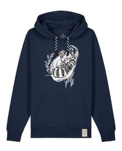 bio-unisex-medium fit-hoodie-waschbärchen-stsu177-marine-sw kordel-front