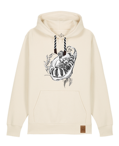 bio-unisex-medium fit-hoodie-waschbärchen-stsu177-natur-sw kordel-front