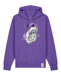 bio-unisex-medium fit-hoodie-waschbärchen 2-stsu177-blaukraut-sw kordel-front