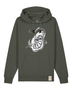 bio-unisex-medium fit-hoodie-waschbärchen 2-stsu177-grunkohl-sw kordel-front