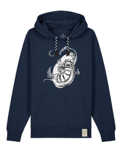 bio-unisex-medium fit-hoodie-waschbärchen 2-stsu177-marine-sw kordel-front