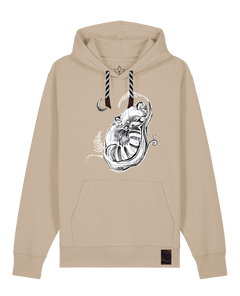 bio-unisex-medium fit-hoodie-waschbärchen 2-stsu177-treibsand-sw kordel-front