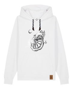 bio-unisex-medium fit-hoodie-waschbärchen 2-stsu177-weiß-sw kordel-front
