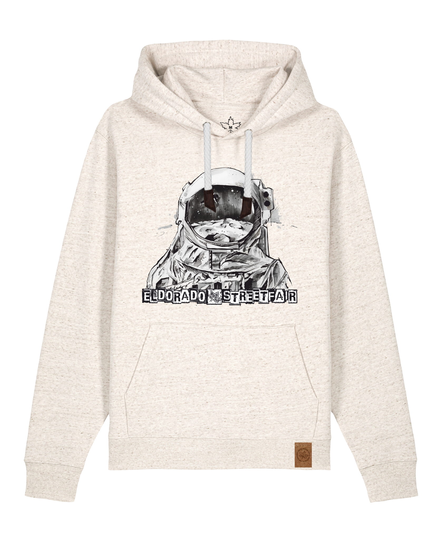 bio-unisex-medium fit-hoodie-weightless-stsu177-elbsandstein-weiße kordel-front