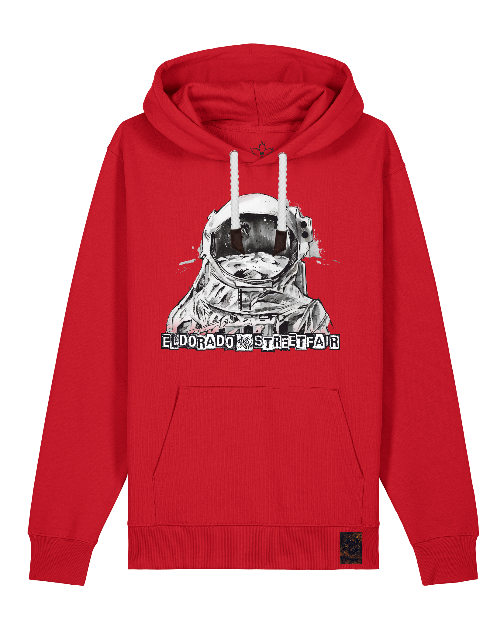 bio-unisex-medium fit-hoodie-weightless-stsu177-erdbeere-weiße kordel-front