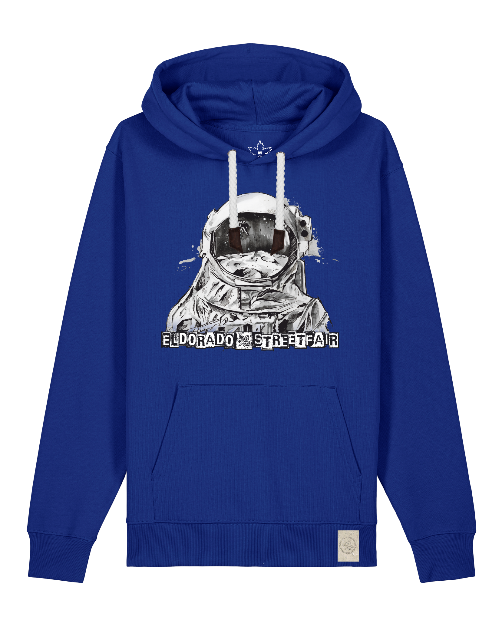 bio-unisex-medium fit-hoodie-weightless-stsu177-kornblume-weiße kordel-front