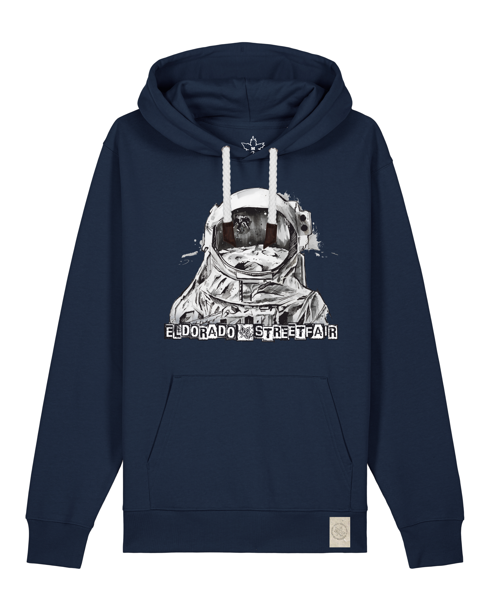 bio-unisex-medium fit-hoodie-weightless-stsu177-marine-weiße kordel-front