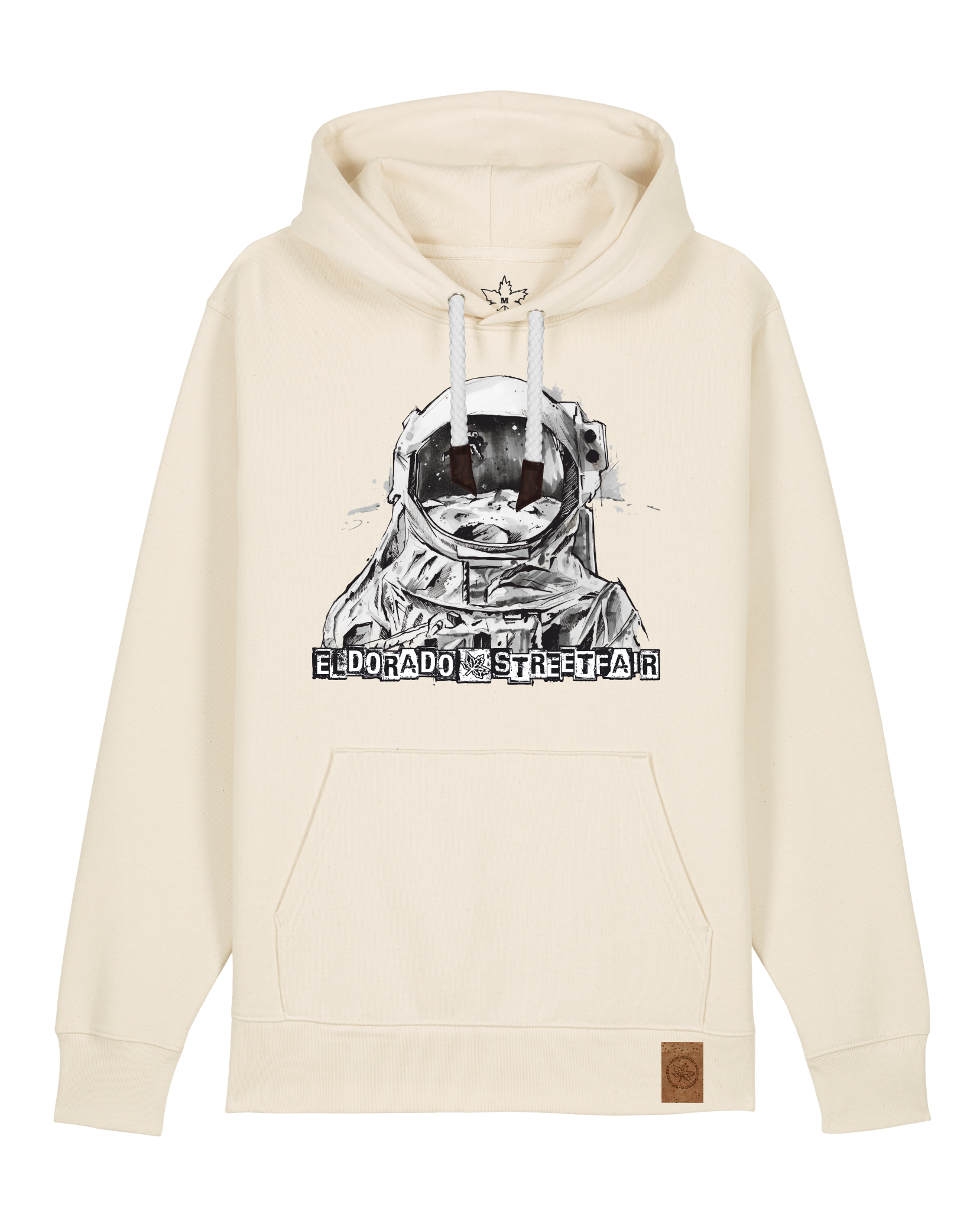 bio-unisex-medium fit-hoodie-weightless-stsu177-natur-weiße kordel-front