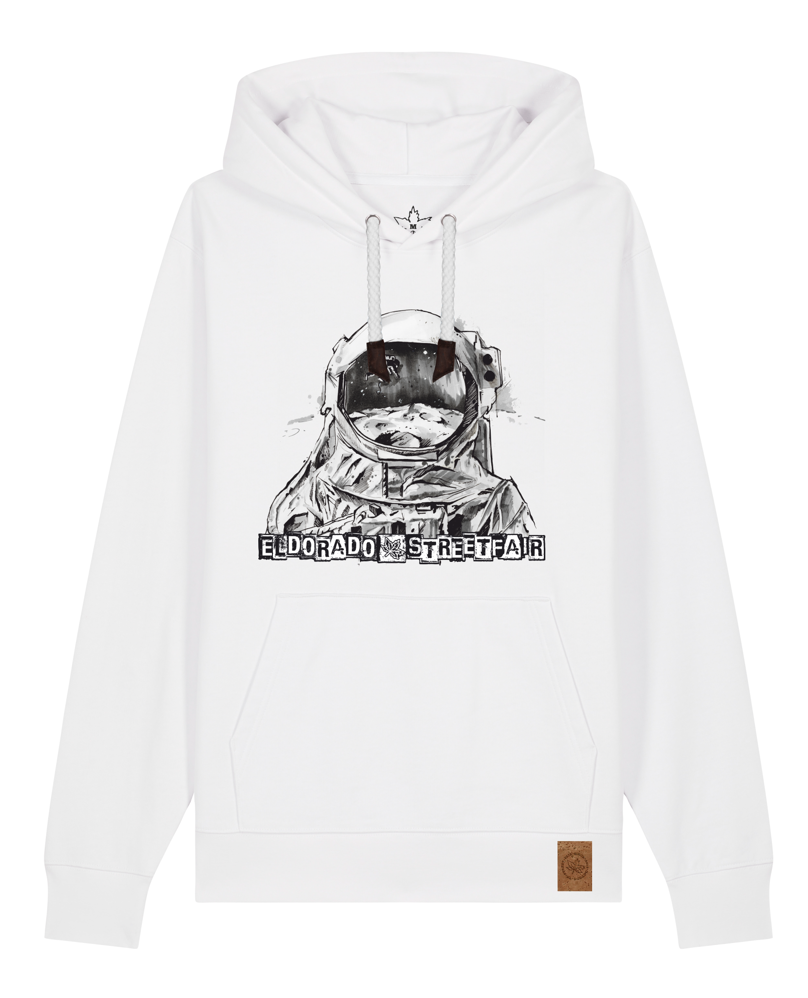 bio-unisex-medium fit-hoodie-weightless-stsu177-weiß-weiße kordel-front