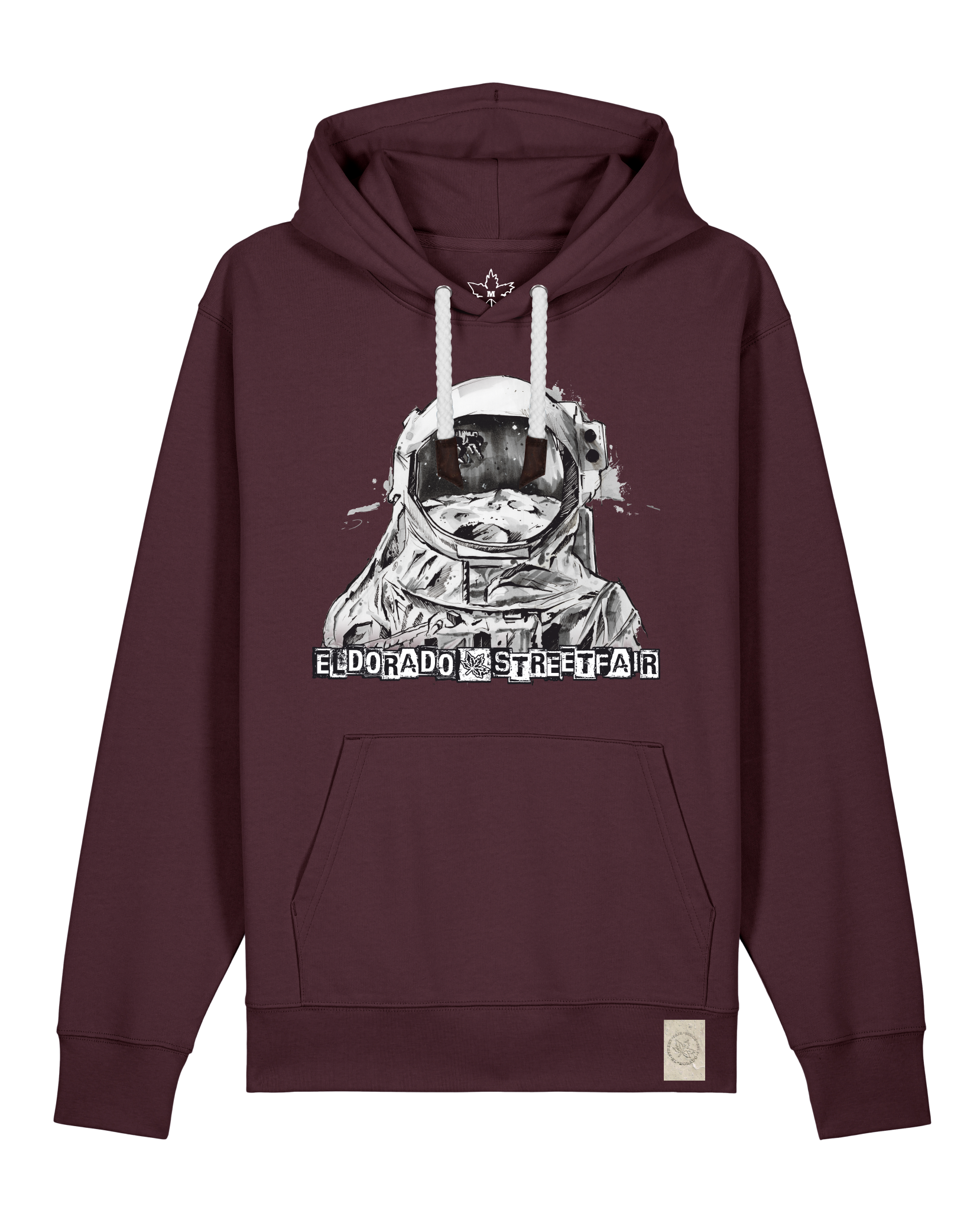 bio-unisex-medium fit-hoodie-weightless-stsu177-zartbitter-weiße kordel-front