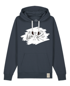 bio-unisex-medium fit-hoodie-winterland-stsu177-blaubeernacht-weiße kordel-front