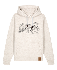 bio-unisex-medium fit-hoodie-winterland-stsu177-elbsandstein-weiße kordel-front