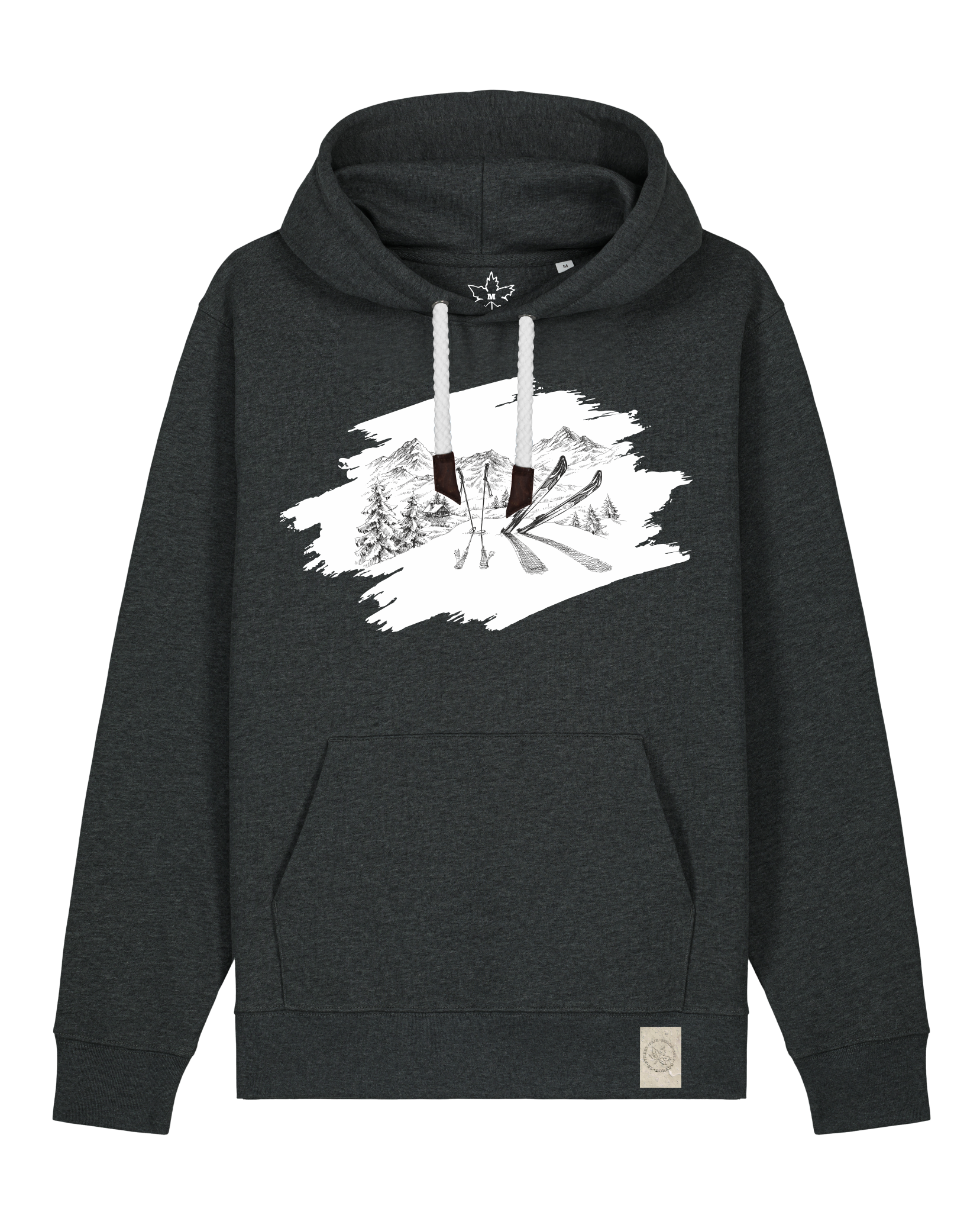 bio-unisex-medium fit-hoodie-winterland-stsu177-elephant-weiße kordel-front