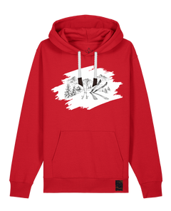 bio-unisex-medium fit-hoodie-winterland-stsu177-erdbeere-weiße kordel-front