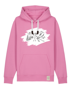 bio-unisex-medium fit-hoodie-winterland-stsu177-kaugummi-weiße kordel-front