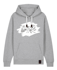 bio-unisex-medium fit-hoodie-winterland-stsu177-mausgrau-weiße kordel-front