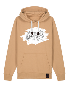 bio-unisex-medium fit-hoodie-winterland-stsu177-meersand-weiße kordel-front
