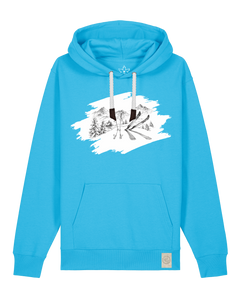bio-unisex-medium fit-hoodie-winterland-stsu177-wasserblau-weiße kordel-front
