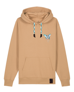 bio-unisex-medium fit-hoodie-witchout words (backprint)-stsu177-meersand-blaue kordel-front