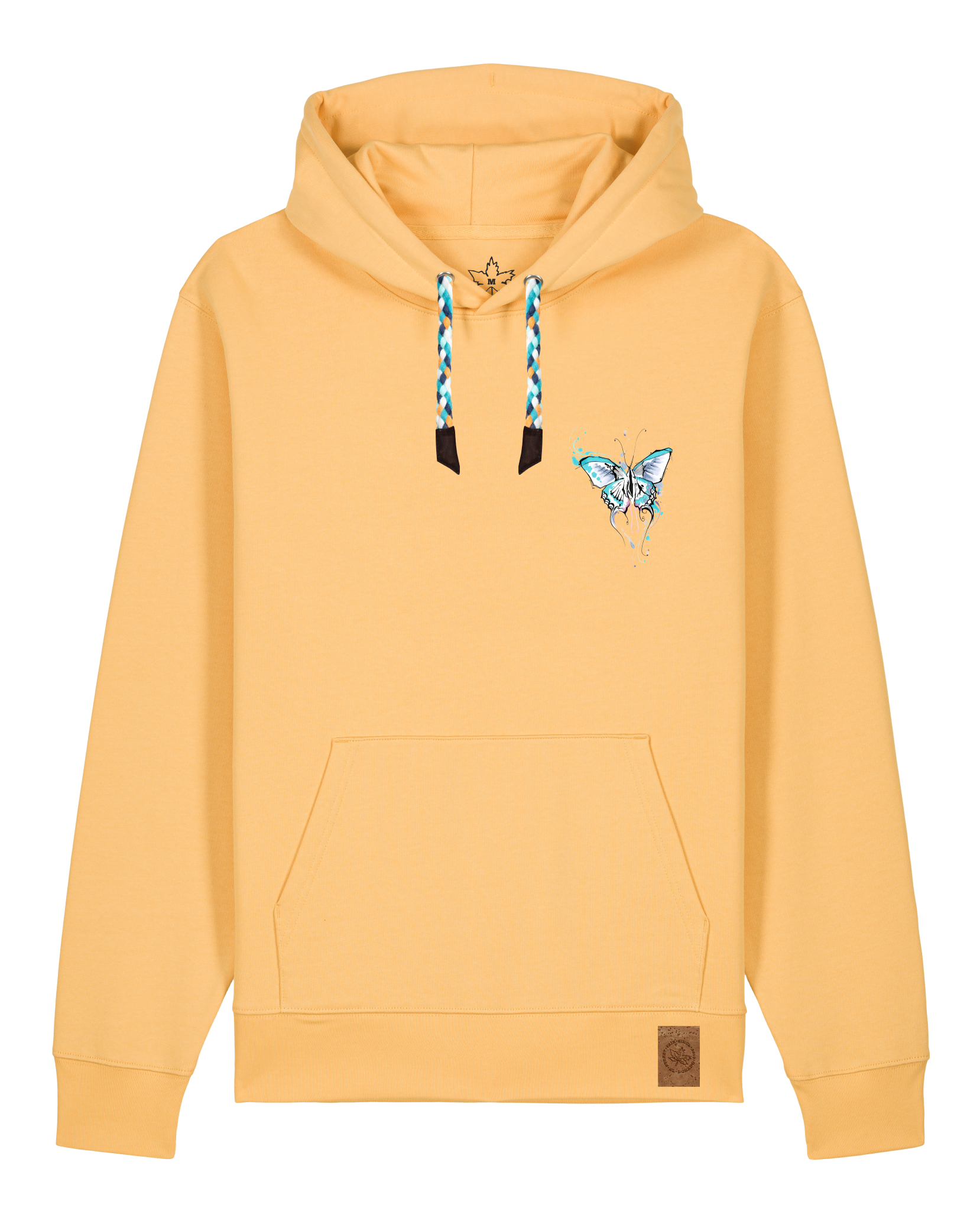 bio-unisex-medium fit-hoodie-witchout words (backprint)-stsu177-senfkorn-blaue kordel-front