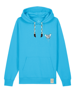 bio-unisex-medium fit-hoodie-witchout words (backprint)-stsu177-wasserblau-blaue kordel-front