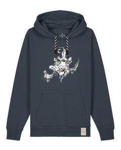 bio-unisex-medium fit-hoodie-zauberfrosch-stsu177-blaubeernacht-sw kordel-front