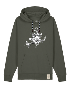 bio-unisex-medium fit-hoodie-zauberfrosch-stsu177-grunkohl-sw kordel-front