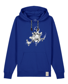bio-unisex-medium fit-hoodie-zauberfrosch-stsu177-kornblume-sw kordel-front