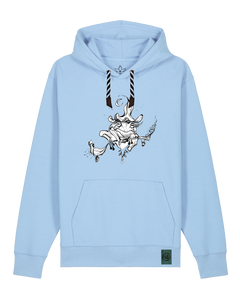 bio-unisex-medium fit-hoodie-zauberfrosch-stsu177-lagune-sw kordel-front