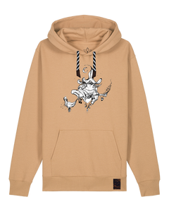 bio-unisex-medium fit-hoodie-zauberfrosch-stsu177-meersand-sw kordel-front