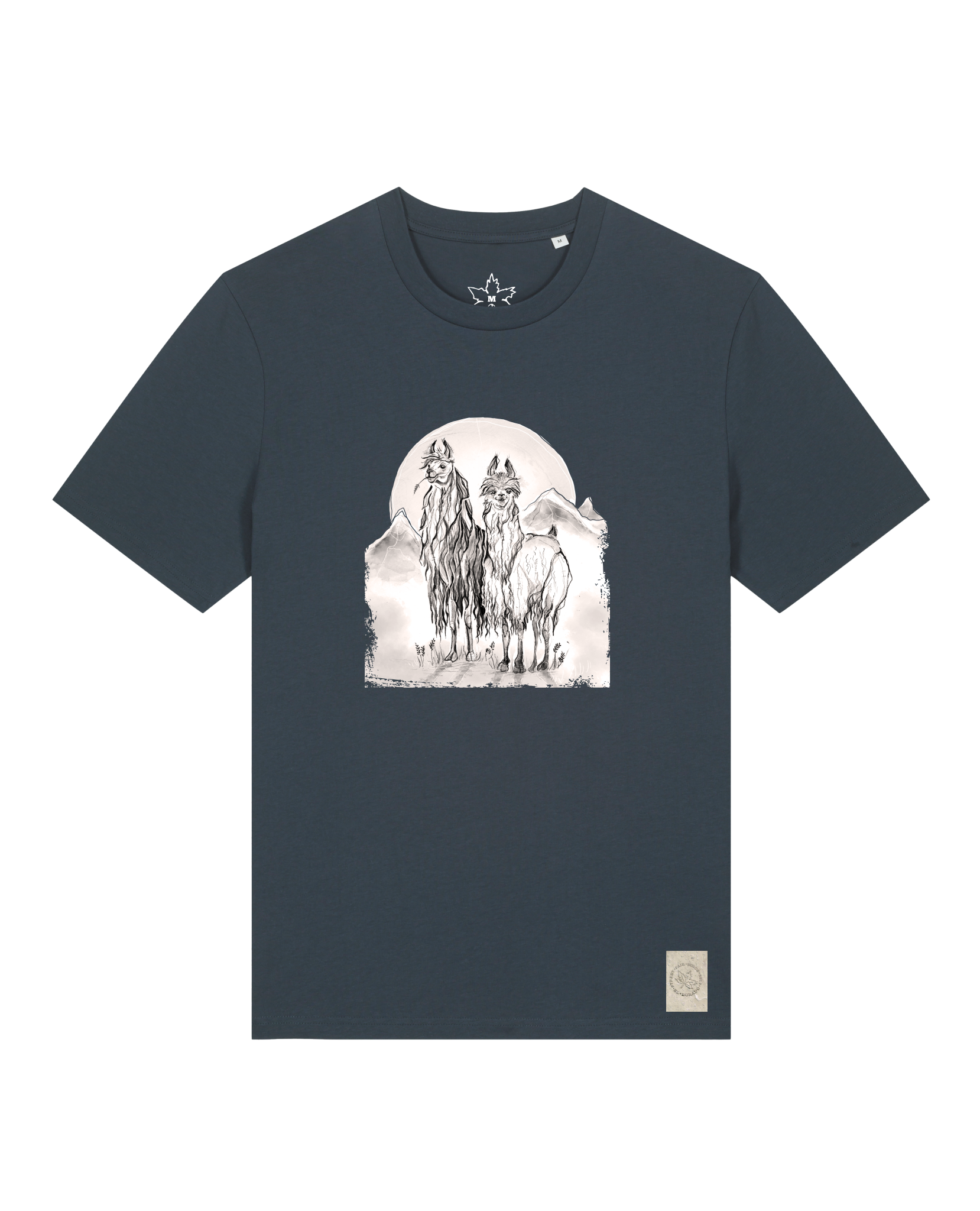 bio-unisex-medium fit-tshirt-alpaka-sttu169-blaubeernacht-front