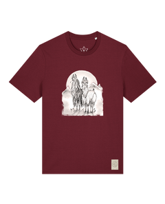 bio-unisex-medium fit-tshirt-alpaka-sttu169-burgunder rot-front