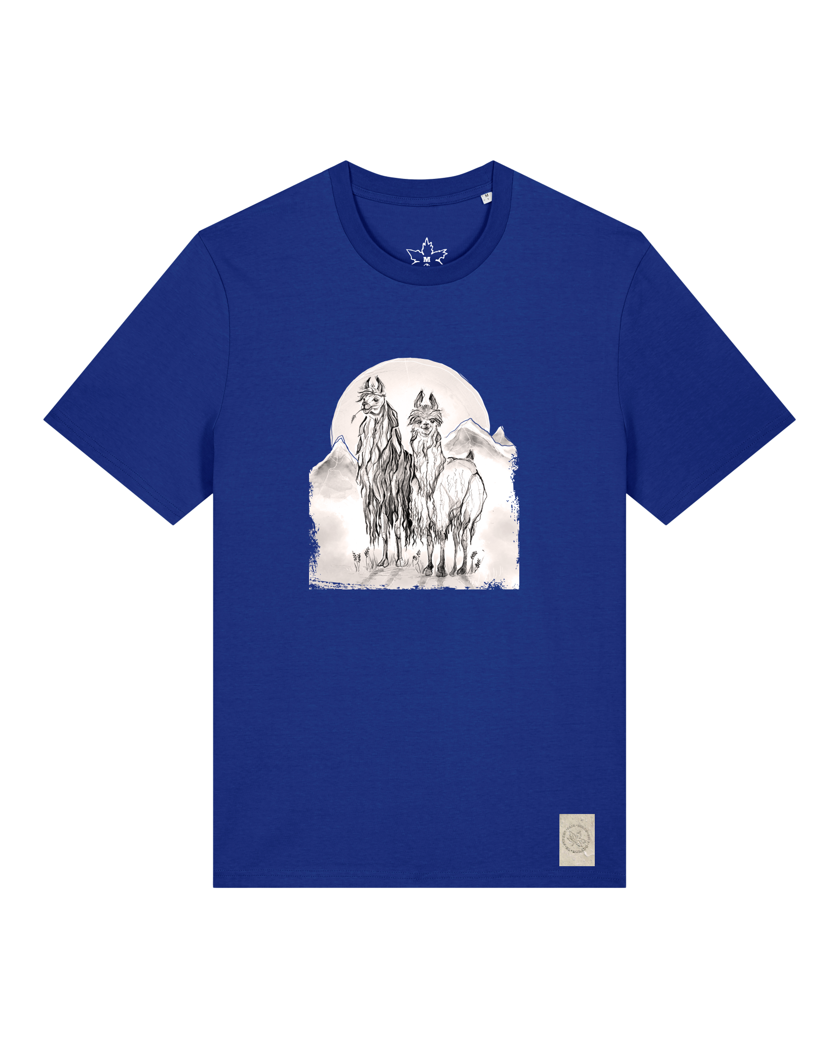 bio-unisex-medium fit-tshirt-alpaka-sttu169-kornblume-front