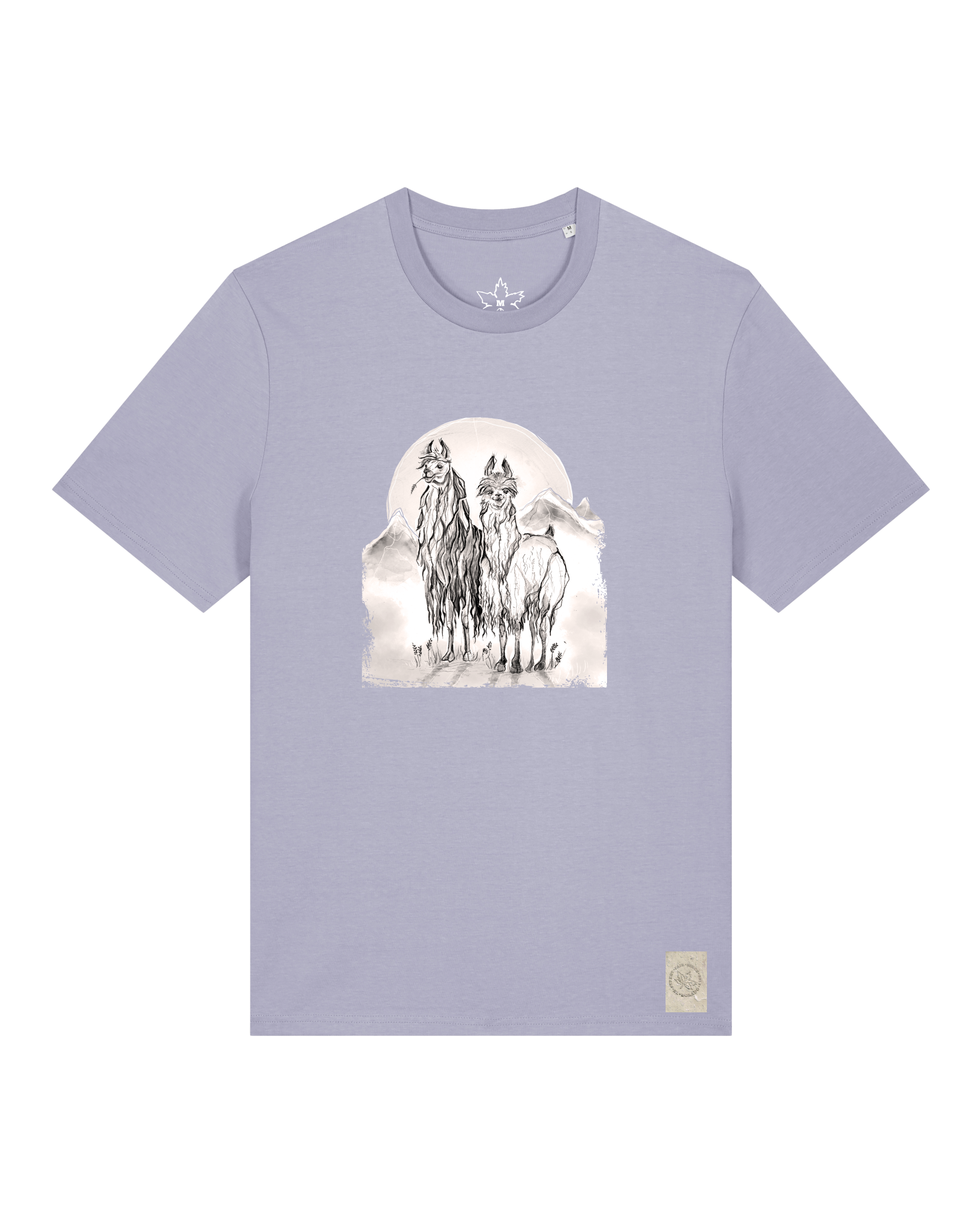 bio-unisex-medium fit-tshirt-alpaka-sttu169-lavender-front