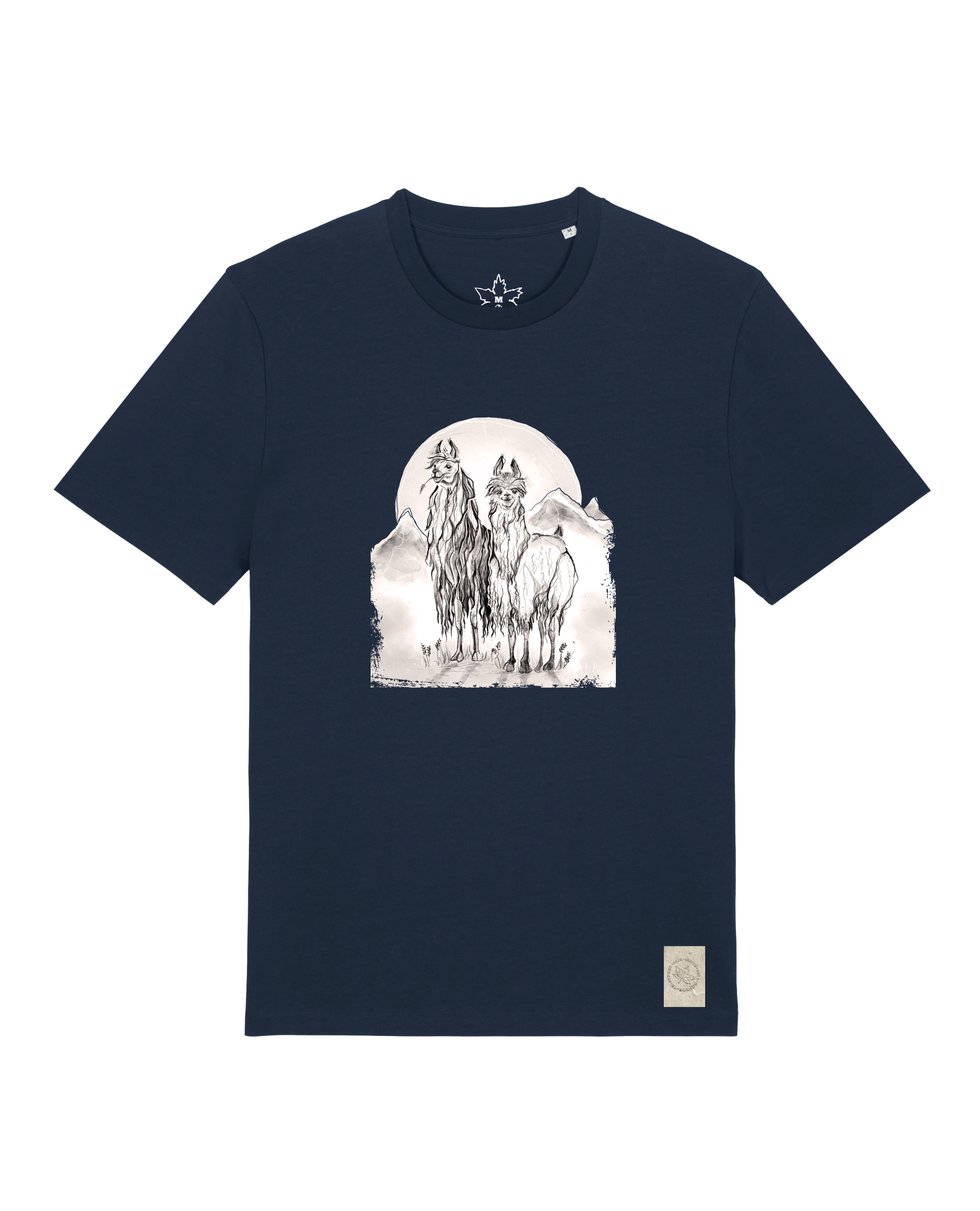 bio-unisex-medium fit-tshirt-alpaka-sttu169-marine-front