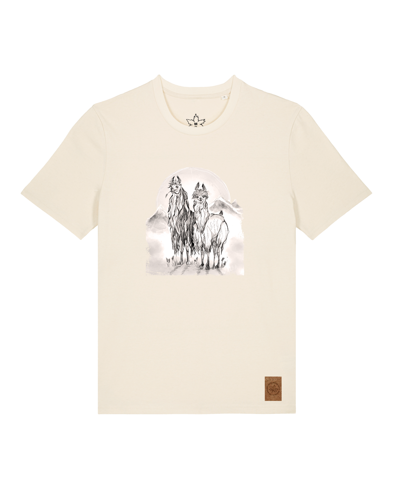 bio-unisex-medium fit-tshirt-alpaka-sttu169-natur-front