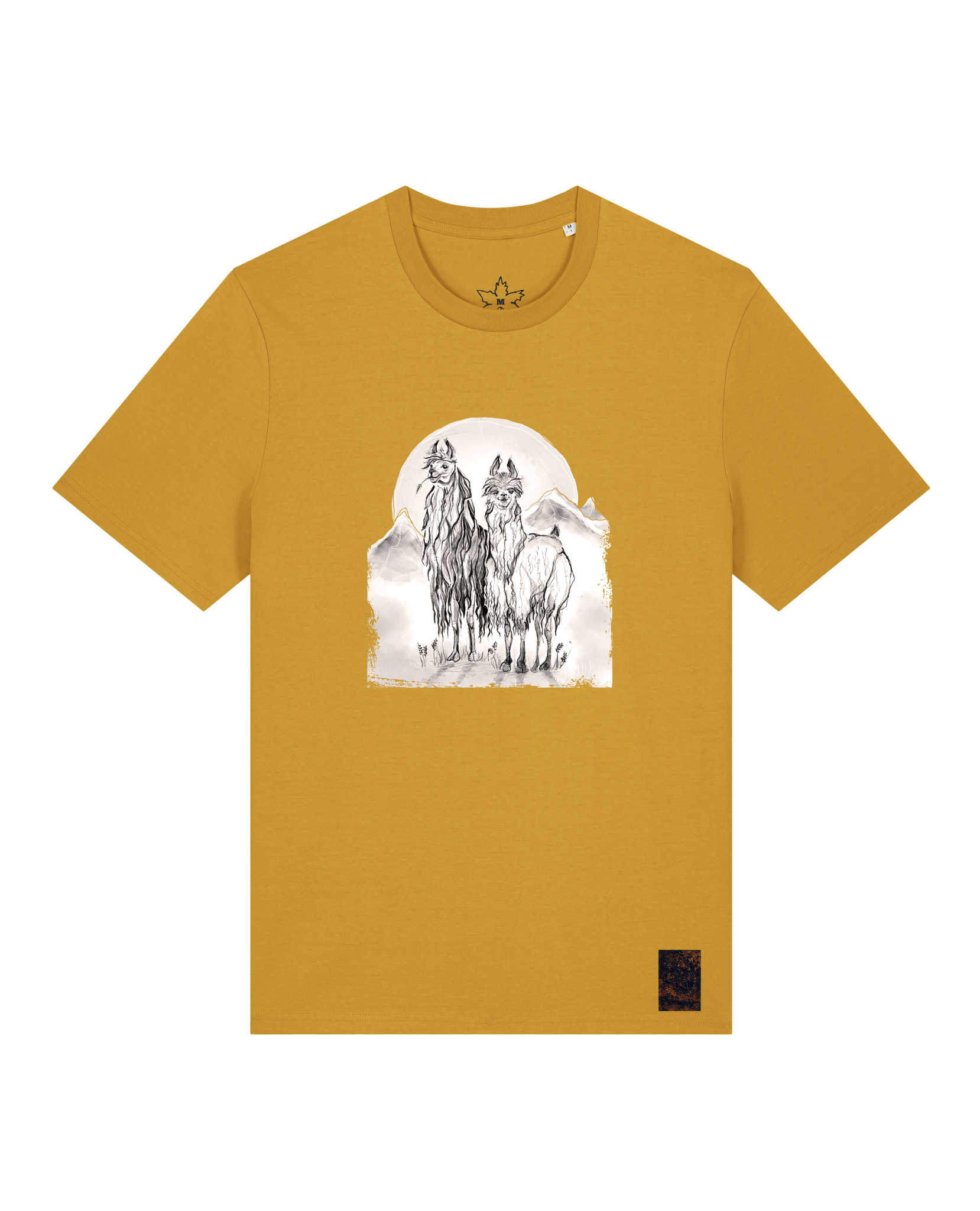 bio-unisex-medium fit-tshirt-alpaka-sttu169-senf-front